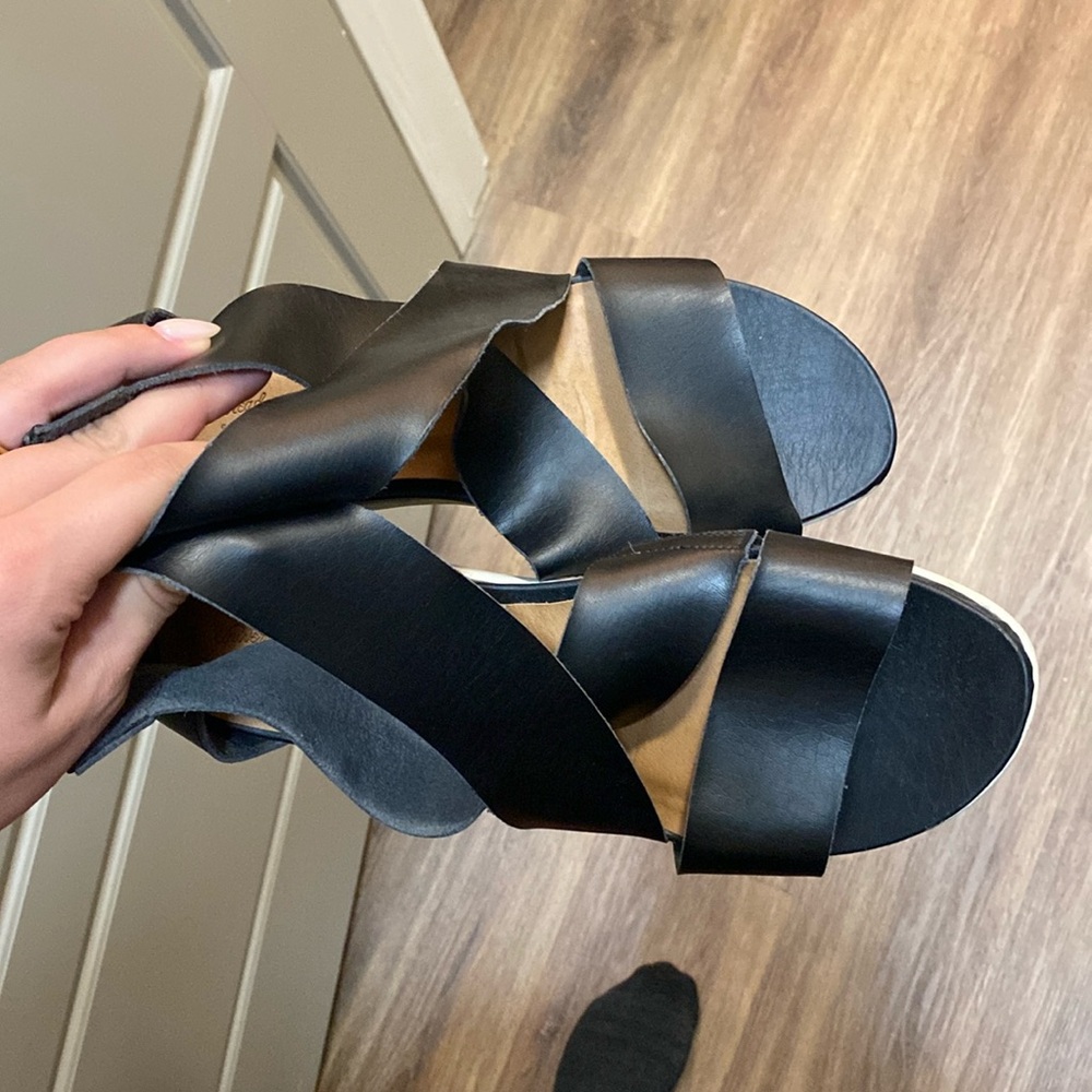 Target sandals. VERY comfortable.